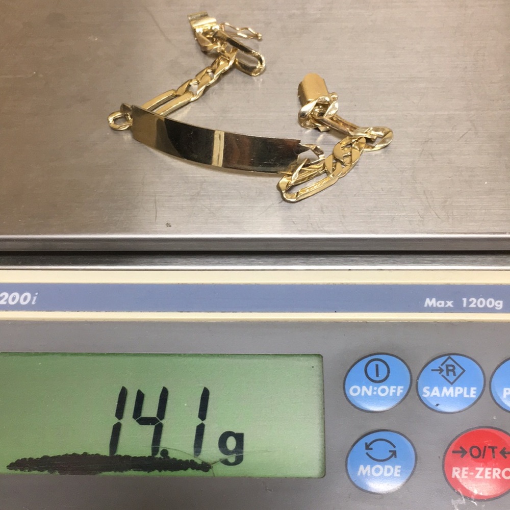 New 10k Gold ID bracelet - Picture 2 of 6